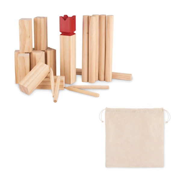 KING, Jeu de lancer en bois de pin front