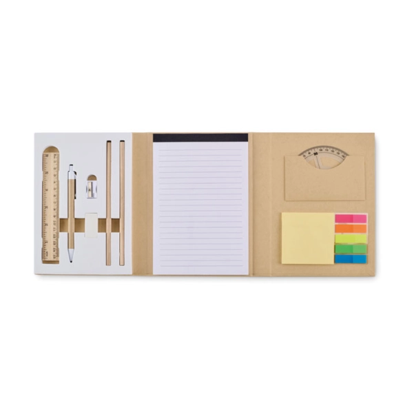 CENOTE, Set de papeterie avec bloc-notes front