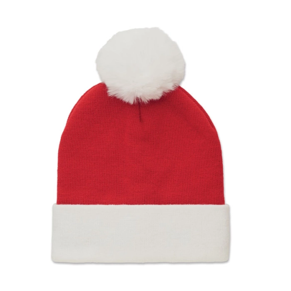 MENSA, Bonnet de Noël tricoté front