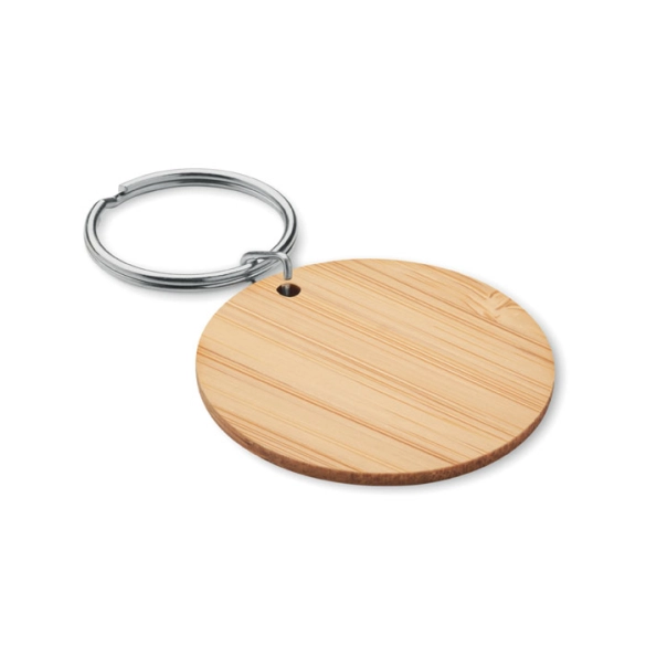 ROUNDBOO, Porte-clés rond en bambou front