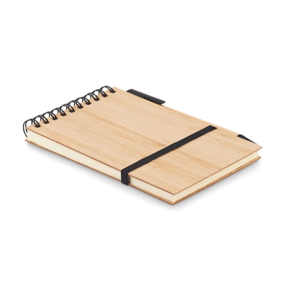 SONORABAM, Set de bloc-notes A6 en bambou front