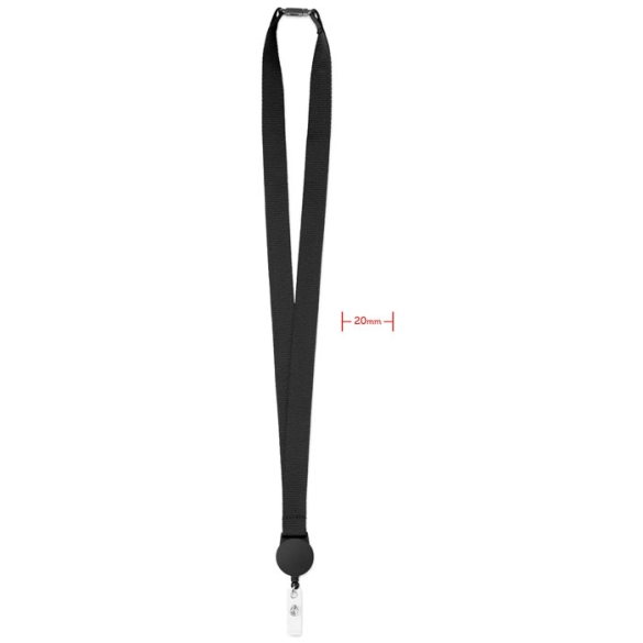 ZIP LANYARD, Lanyard avec badge extensible front