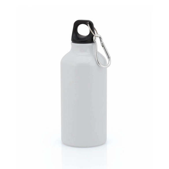 Bouteille aluminium avec mousqueton 400ml "Canova"