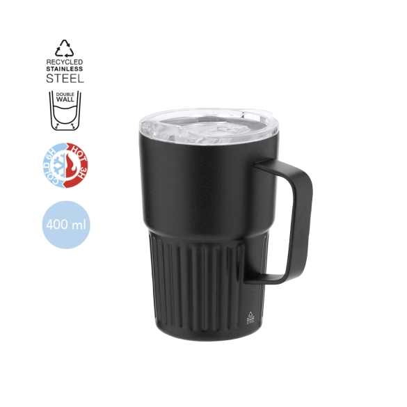 Tasse isotherme avec couvercle 400ml "Baristal"