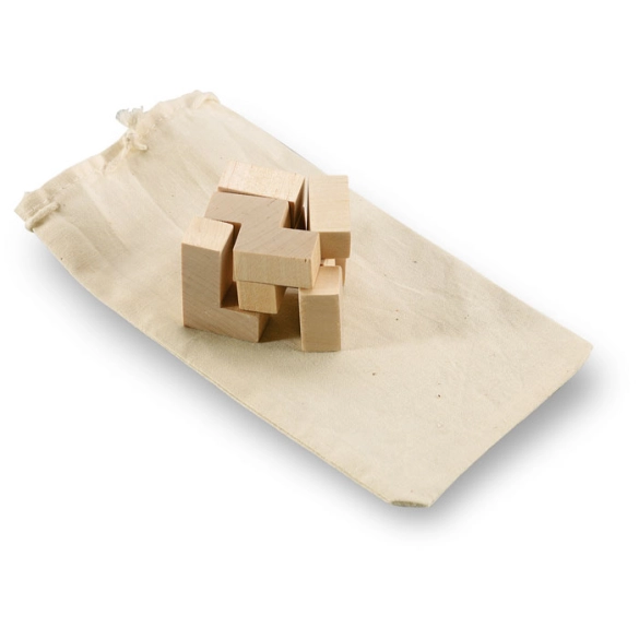 Puzzle forme cube en bois - Sigma front