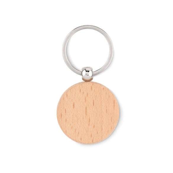 TOTY WOOD, Porte-clés rond en bois front