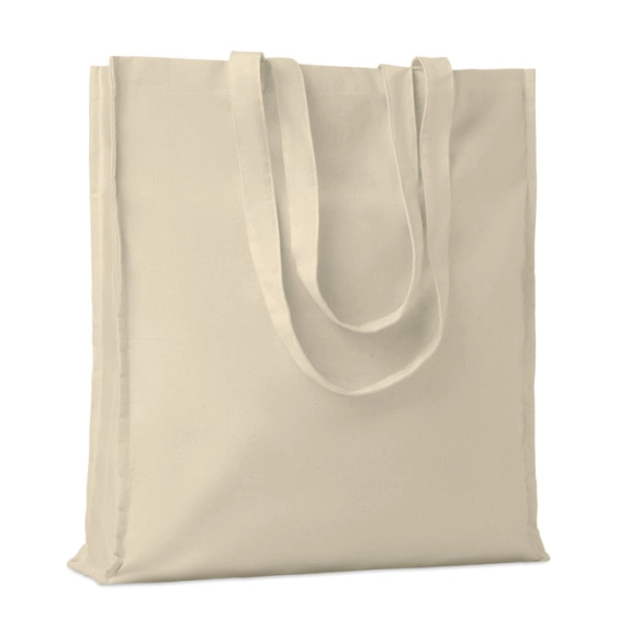 Sac shopping en coton 140gr avec soufflet - Betty front