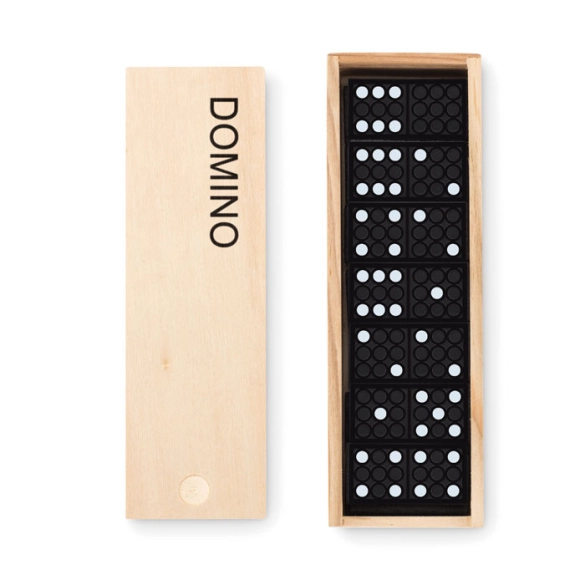 DOMINO, Jeu de domino dans une boite front