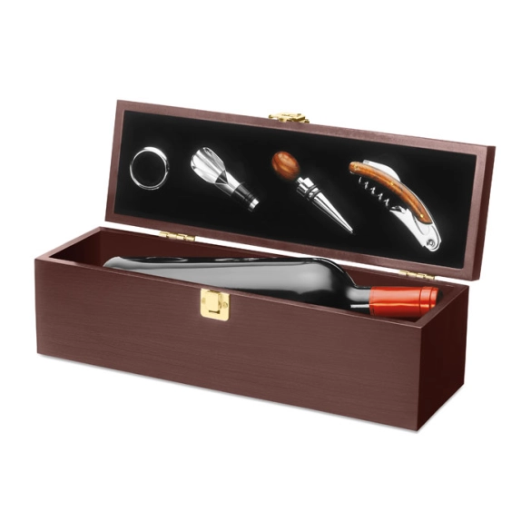 Coffret cadeau à vin en bois - Tarmar front