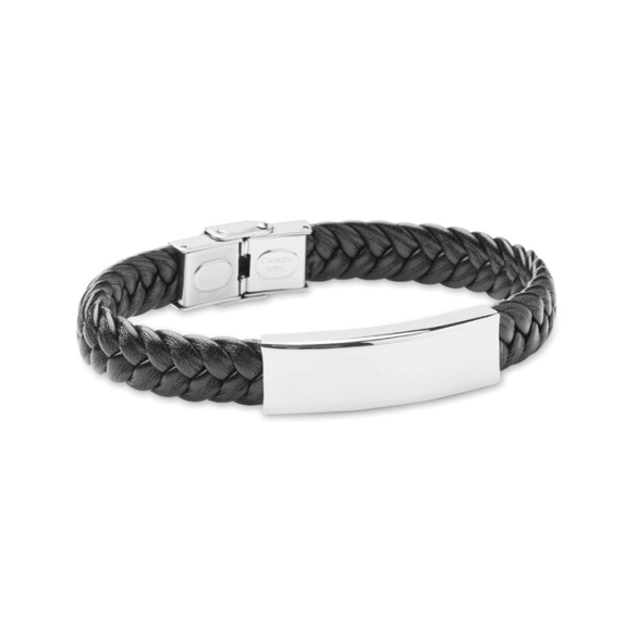 FAULET, Bracelet tressé en simili cuir front