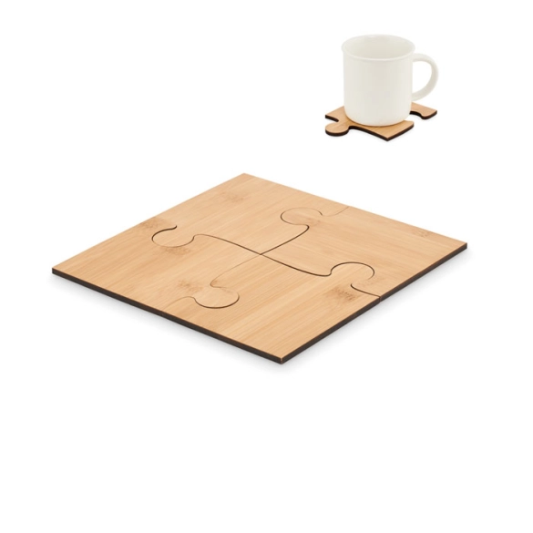 LEPY, Lot de 4 sous-verres puzzle front
