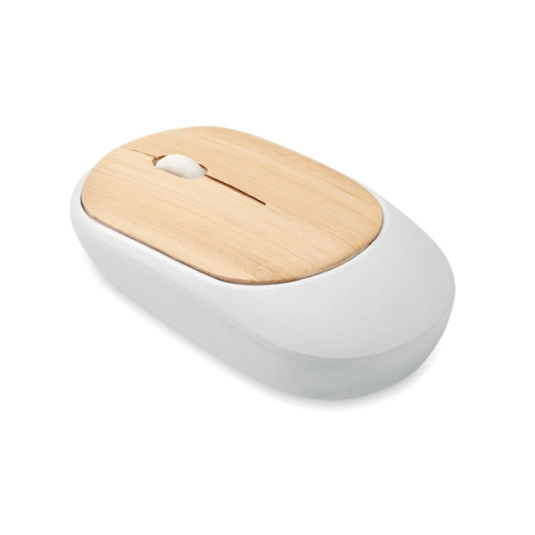 CURVY BAM, Souris sans fil en bambou front