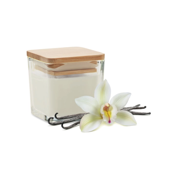 PILA, Bougie parfumée carrée 50gr front