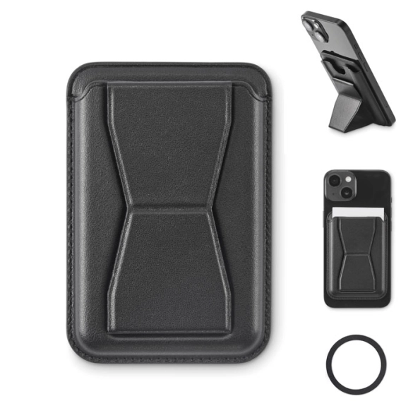 LEAMAG, Porte-cartes magnétique en PU front