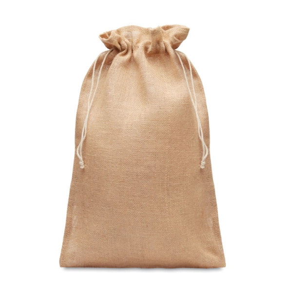 Sac cadeau grand format en jute - Zel-L front