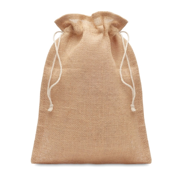 Sac cadeau moyen format en jute - Zel-M front