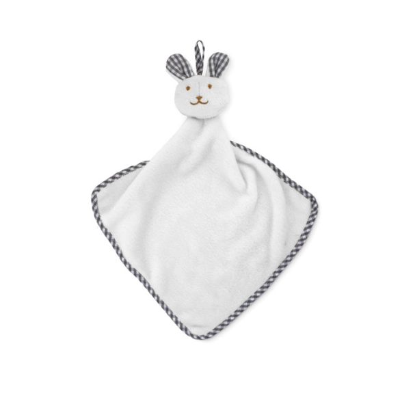 HUG ME, Serviette lapin en peluche front