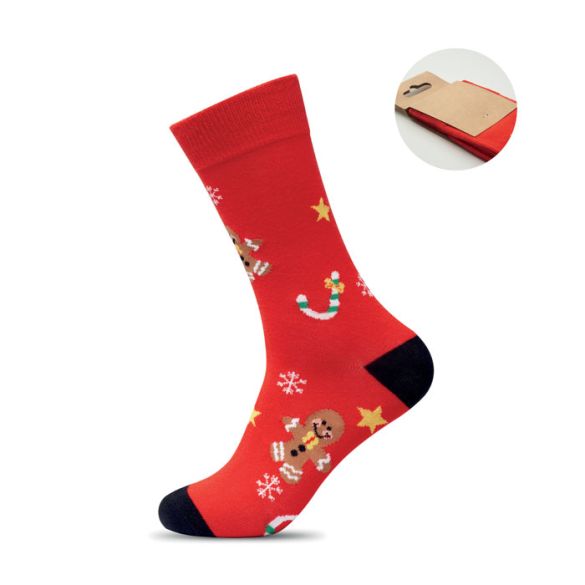 SOC MEDIUM, Paire de chaussettes de Noël M front