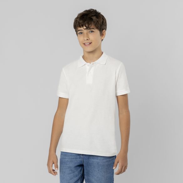 Polo Enfant Blanc Charles