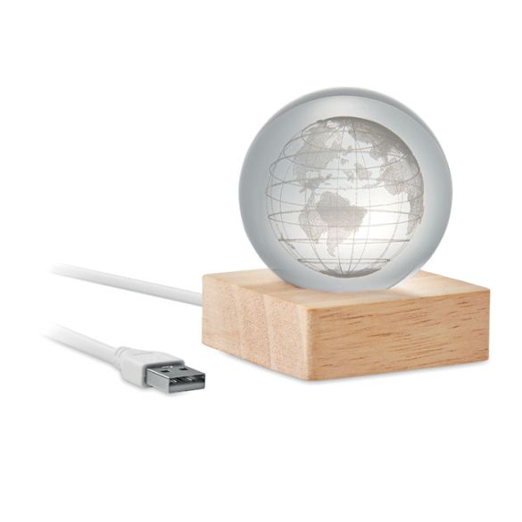 GLOBE LIGHT, Globe en verre LED front