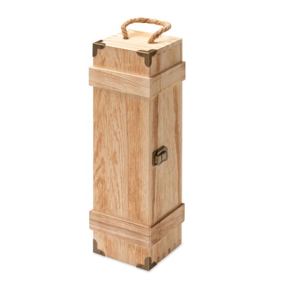 VINBOX +, Coffret à vin en paulownia front