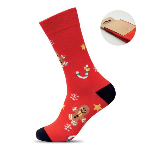 SOC LARGE, Paire de chaussettes de Noël L front