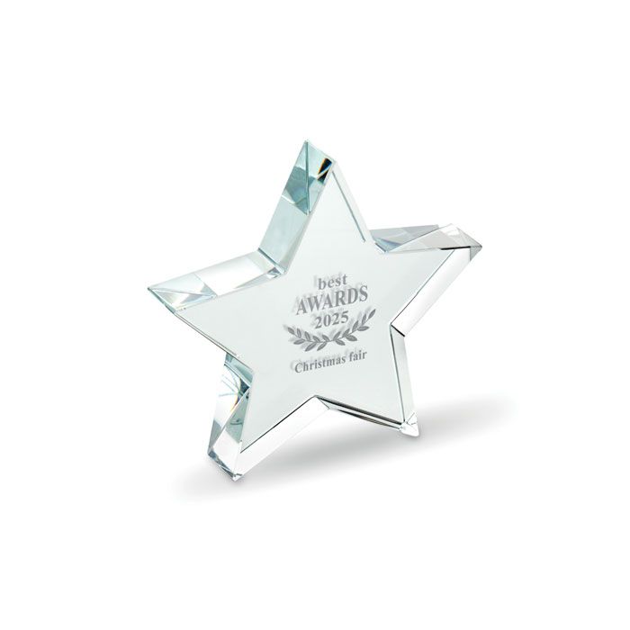 STARWARD, Trophée en verre Etoile