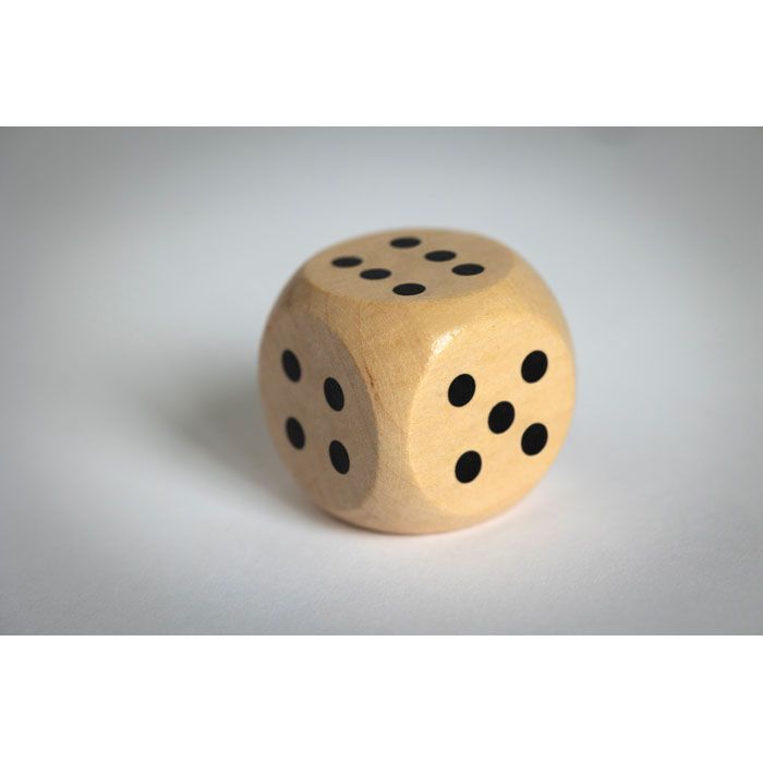 DADIN, Dés en bois Schima 3cm dia