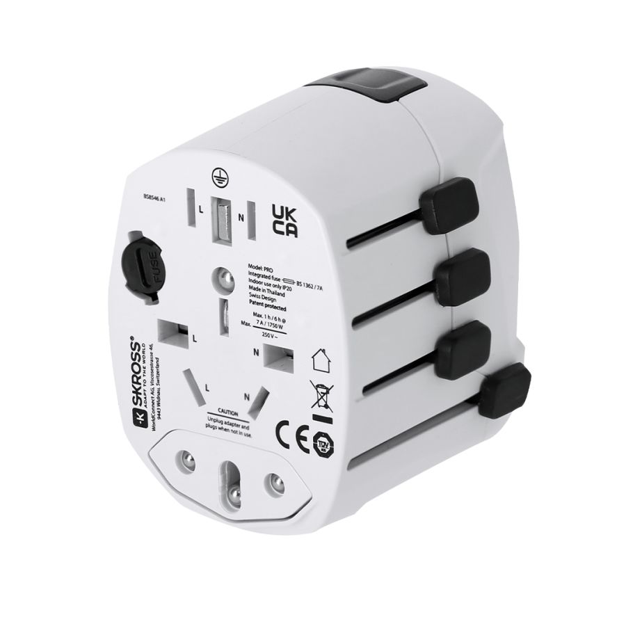 Adaptateur Voyage Universel Skross PRO 3-POLE