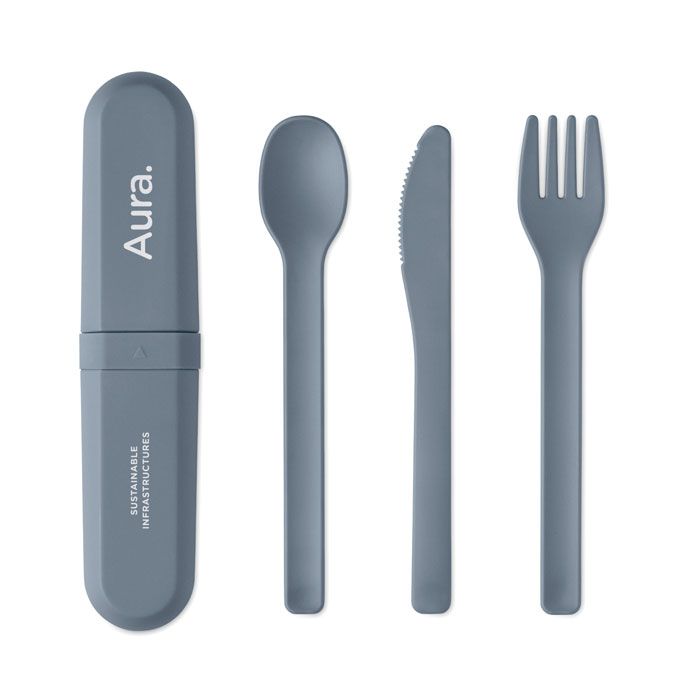 BITEFUL, Set de couverts et étui en PLA