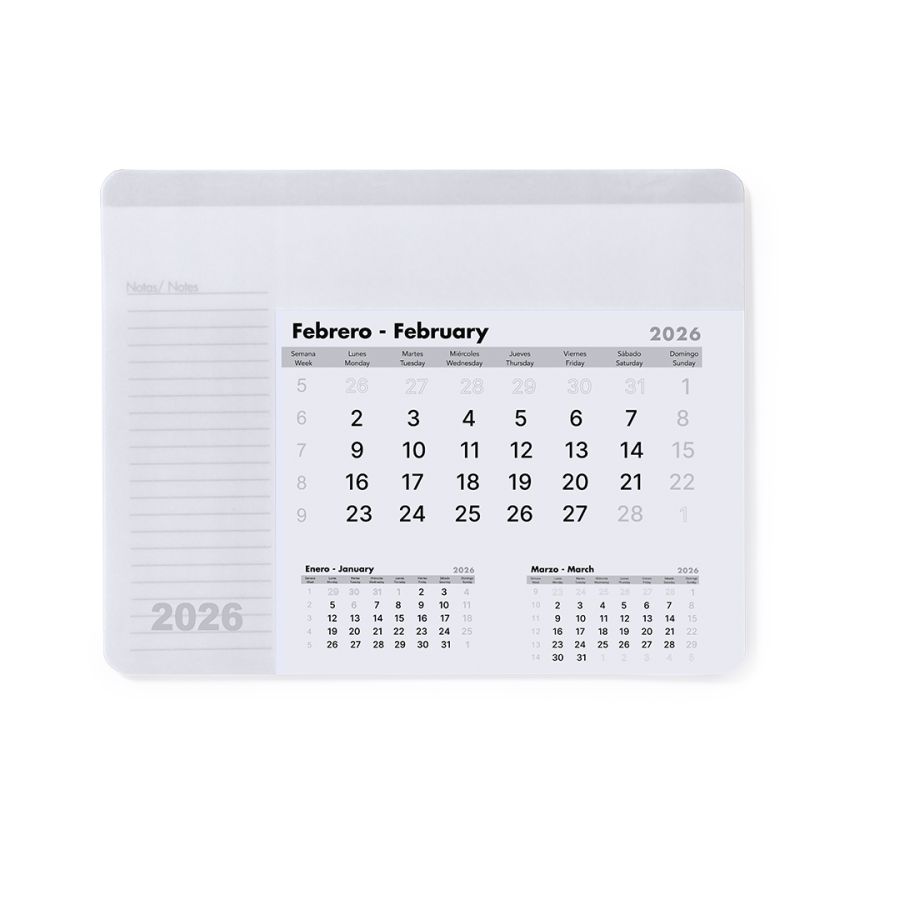 Tapis Souris Calendrier Rendux