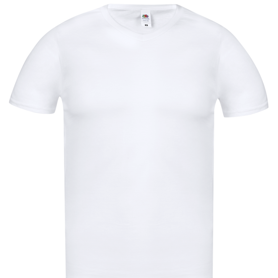 T-Shirt Adulte Blanc Iconic V-Neck