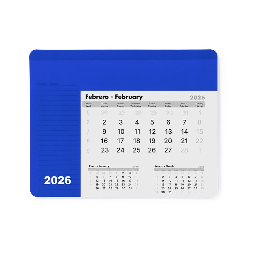 Tapis Souris Calendrier Rendux
