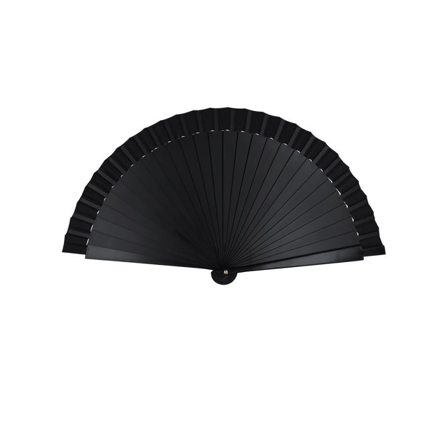 Éventail baguette plastique et tissu polyester "Jettag"