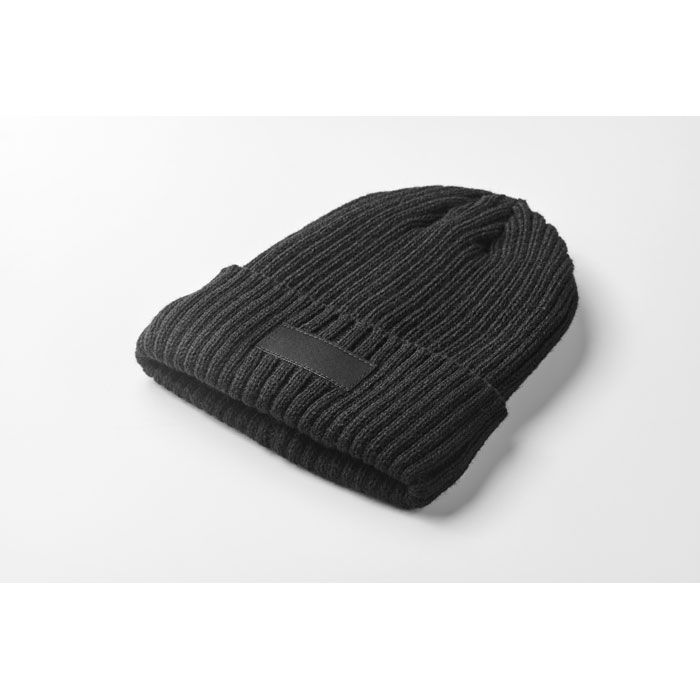 ANVIK, Bonnet tricoté avec revers