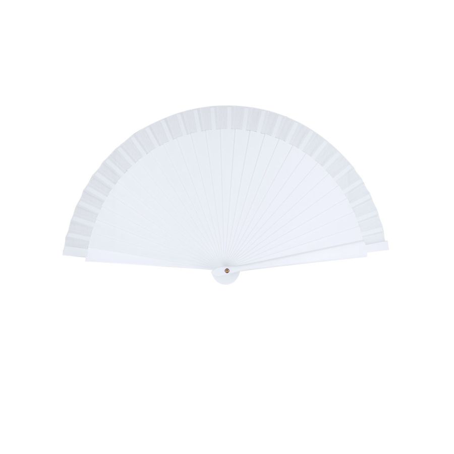 Éventail baguette plastique et tissu polyester "Jettag"
