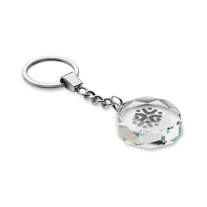 ROUNDWARD, Porte-clés rond en verre