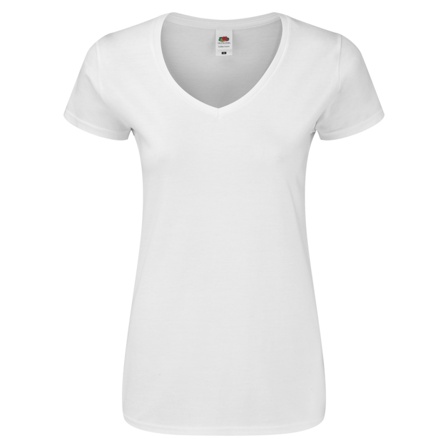 T-Shirt Femme Blanc Iconic V-Neck