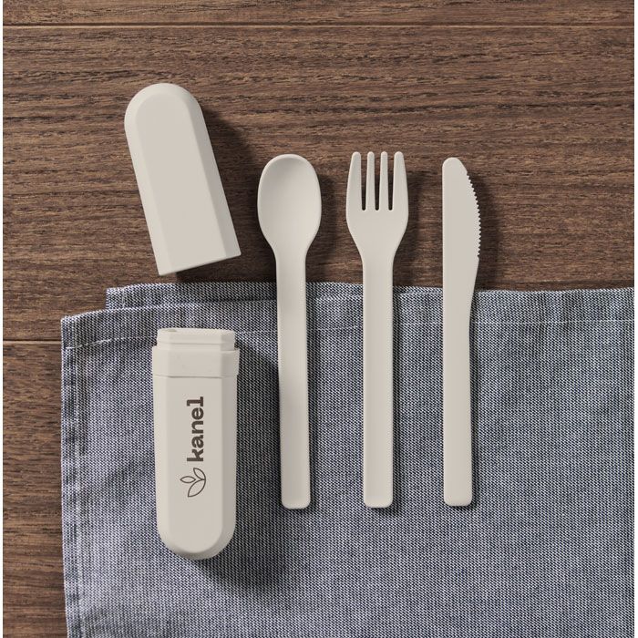 BITEFUL, Set de couverts et étui en PLA