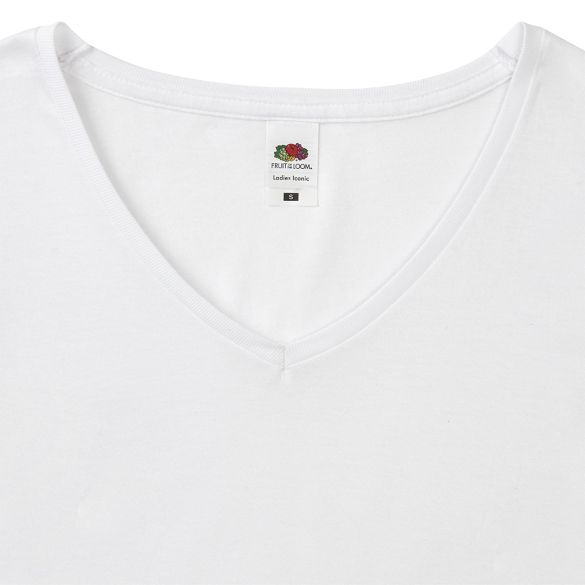 T-Shirt Femme Blanc Iconic V-Neck