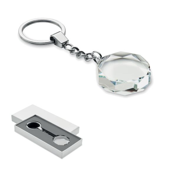 ROUNDWARD, Porte-clés rond en verre