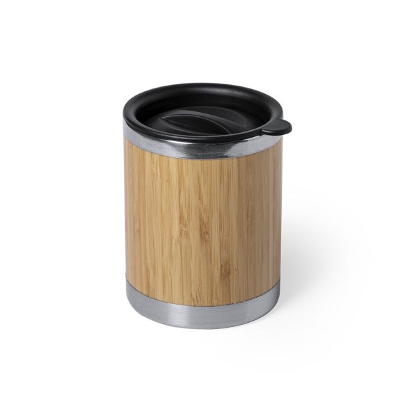 Gobelet isotherme avec finition bambou 300ml "Tikagob"
