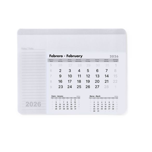 Tapis Souris Calendrier Rendux