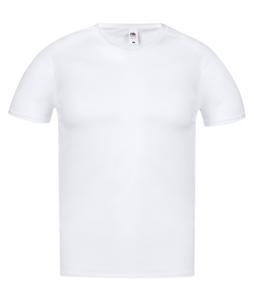 T-Shirt Adulte Blanc Iconic V-Neck