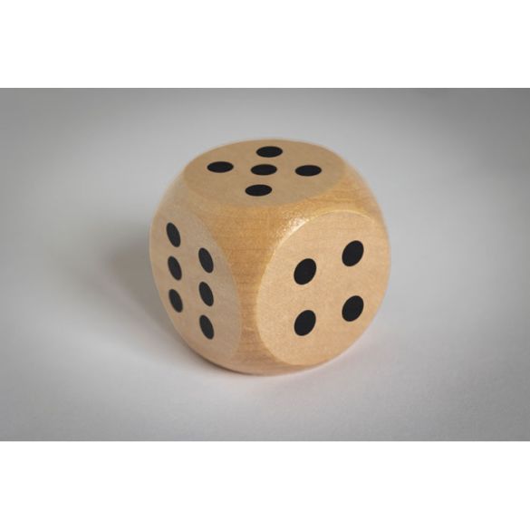 DADO, Dés en bois Schima de 5cm dia