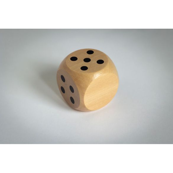 DADO, Dés en bois Schima de 5cm dia