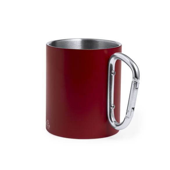 Tasse inox recyclé anse mousqueton 300ml "Trona"