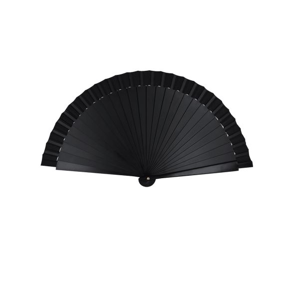 Éventail baguette plastique et tissu polyester "Jettag"