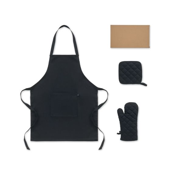 GALA SET, Set de cuisine en coton recyclé