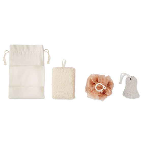 CUIDA SET, Set de bain pochette coton